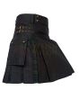 Black Watch Tartan Utility Hybrid Kilt, Black color for Male