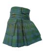 Traditional Montgomery Blue Ancient Tartan Utility Kilt, Green color for Male