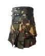 Woodland Camo Fashion Kilt, Multy Color color for Male