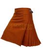 Saffron Tartan Kilt, Orange color for Male