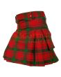 Traditional MacQuarrie Tartan Utility Kilt, Red color for Male