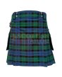Traditional Black Watch Tartan Utility Kilt, Green color for Male