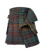Traditional County Kerry Tartan Utility Kilt, Brown color for Male