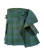 Traditional Montgomery Blue Ancient Tartan Utility Kilt, Green color for Male