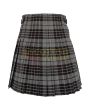 Scottish Gray Watch Tartan Kilt, Gray color for Male