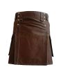 Brown Tactical Duty Kilt, Brown color for Male