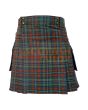 Traditional County Kerry Tartan Utility Kilt, Brown color for Male