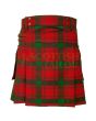 Traditional MacQuarrie Tartan Utility Kilt, Red color for Male