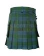 Traditional Montgomery Blue Ancient Tartan Utility Kilt, Green color for Male