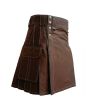 Brown Tactical Duty Kilt, Brown color for Male