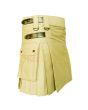 Khaki Utility Deluxe Kilt Leather Strap, Khaki color for Male