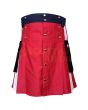 USA Flag Kilt, Navy Blue color for Male