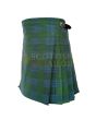 Montgomery Blue Ancient Tartan Kilt, Green color for Male