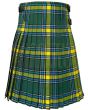 Alberta Province Tartan Kilt, Green color for Male