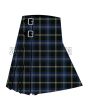 American Italian Premium Tartan Kilt, Black color for Male