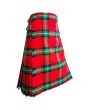 Bacon Red Tartan Kilt, Red color for Male
