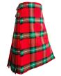 Bacon Red Tartan Kilt, Red color for Male