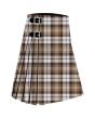 Baillie Dress Premium Tartan Kilt, White color for Male