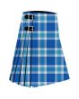 Bannockbane Blue Premium Tartan Kilt, Blue color for Male