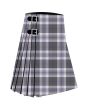 Bannockbane Variant Premium Tartan Kilt, Gray color for Male