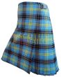 Bell of The Borders Tartan Kilt, Sky Blue color for Male