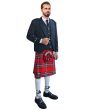 Black Argyll Wedding Tartan Kilt Outfit For Men, Black color for Male