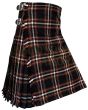 Black Country Premium Tartan Kilt, Black color for Male