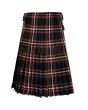Black Country Premium Tartan Kilt, Black color for Male