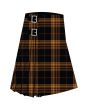 Black Forest Premium Tartan Kilt, Black color for Male
