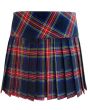 Black Stewart Tartan Women Billie Kilt Mini Skirt