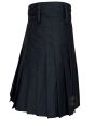 Modern Black Utility Kilt With Traditional Highland Styling