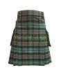 Black Watch Weathered Tartan Utility Kilt, Brown color for Male