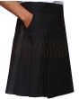 Black Wool Tuxedo Kilt, Black color for Male