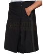 Black Wool Tuxedo Kilt, Black color for Male