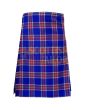 Blue Rust Premium Tartan Kilt, Blue color for Male