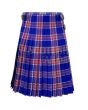 Blue Rust Premium Tartan Kilt, Blue color for Male
