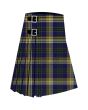 Bog Myrtle Corner Premium Tartan Kilt, Blue color for Male