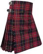 Breckenridge Premium Tartan Kilt, Black color for Male