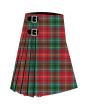 British Columbia Premium Tartan Kilt, Red color for Male