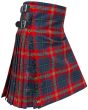 Bro Naoned Premium Tartan Kilt, Blue color for Male