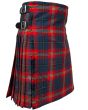 Bro Naoned Premium Tartan Kilt, Blue color for Male
