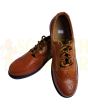 Brown Ghillie Brogue Kilt Shoes, Brown color for Male