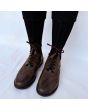 Brown Real Leather Ghillie Brogues Scottish Kilt Shoes