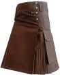Brown Tactical Duty Kilt, Brown color for Male