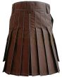 Brown Tactical Duty Kilt, Brown color for Male