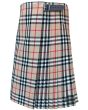 Burberry Genuine Tartan Kilt Buckle and Pleated Side Angle – Custom Scottish Tartan Kilt