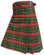 Burnett Modern Tartan Kilt, Red color for Male