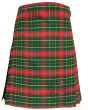 Burnett Modern Tartan Kilt, Red color for Male