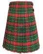 Burnett Modern Tartan Kilt, Red color for Male