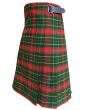 Burnett Modern Tartan Kilt, Red color for Male